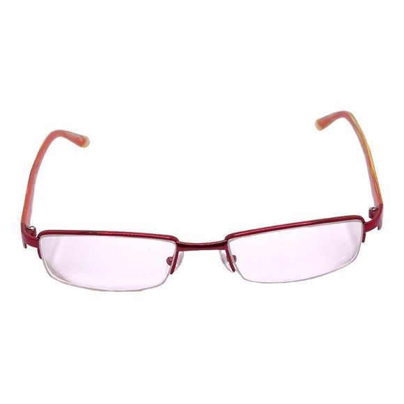 PEOPLE Half Rim Glasses with Red to Black Ombré Flames on the Arms FRAMES ONLY - Picture 10 of 13
